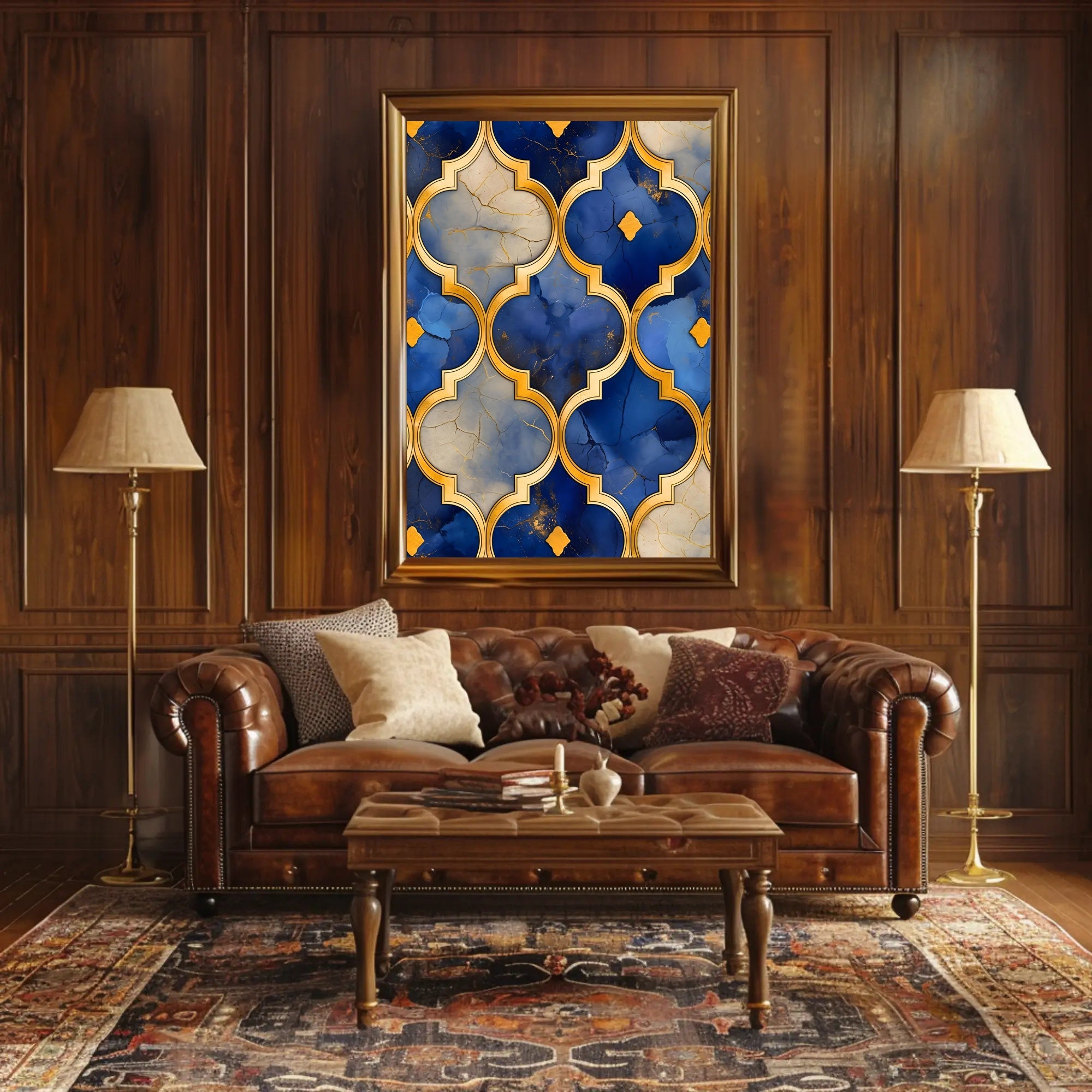 Ornate Geometric Luxury Wall Art Poster - Cultural Heritage