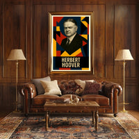 Herbert Hoover 31st President of the United States Abstract Pop Poster