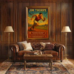 Jim Thorpe: A Legacy of Athletic Prowess Poster