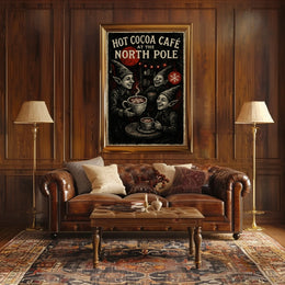 Hot Cocoa Café At The North Pole Poster