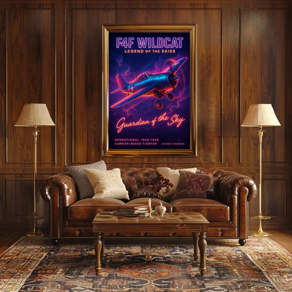 F4F Wildcat Legend of the Skies Poster