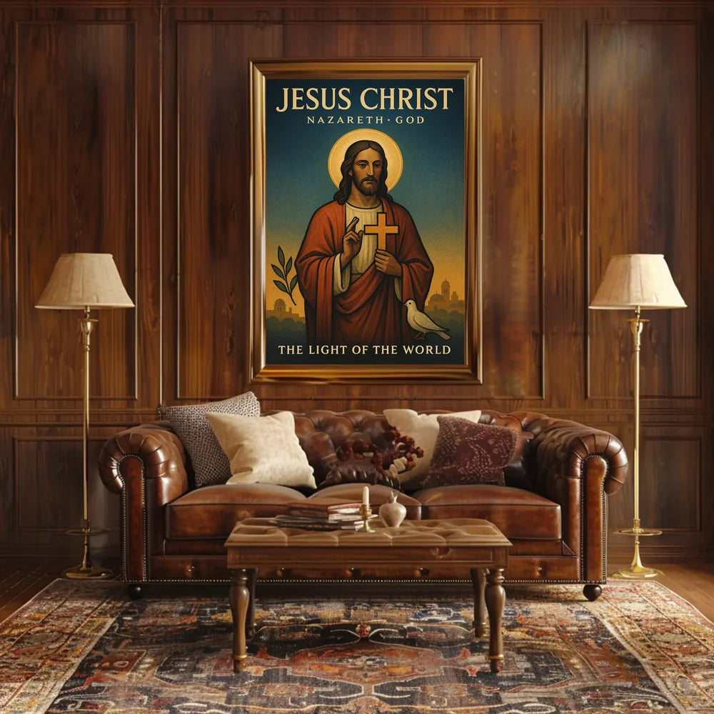 The Light of the World Religious Heritage Poster PosterGoat