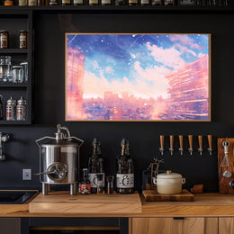 Dreamy Urban Skyline Poster