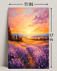 Lavender Sunset Poster