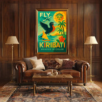 Vibrant Kiribati Travel Poster With Retro Modern Charm PosterGoat