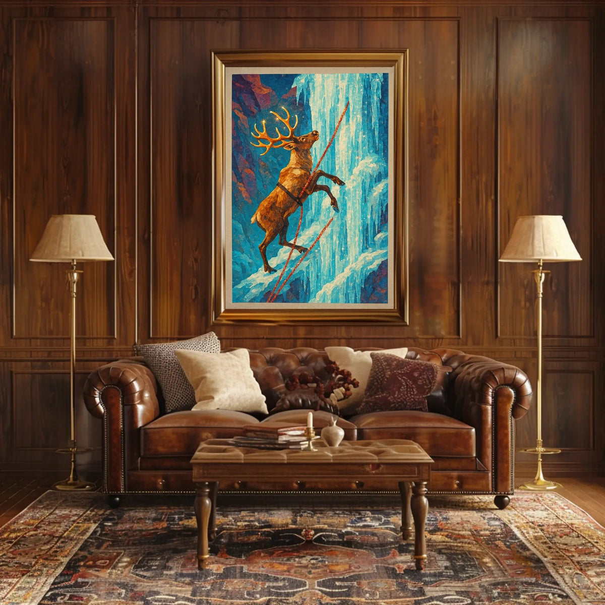 Surreal Stag Adventure Fantasy or Mythology Poster