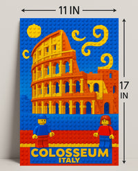Colosseum LEGO Art Print Wall Decor PosterGoat
