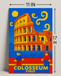 Colosseum LEGO Art Print Wall Decor PosterGoat