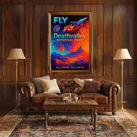 Fly to Death Valley National Park Poster