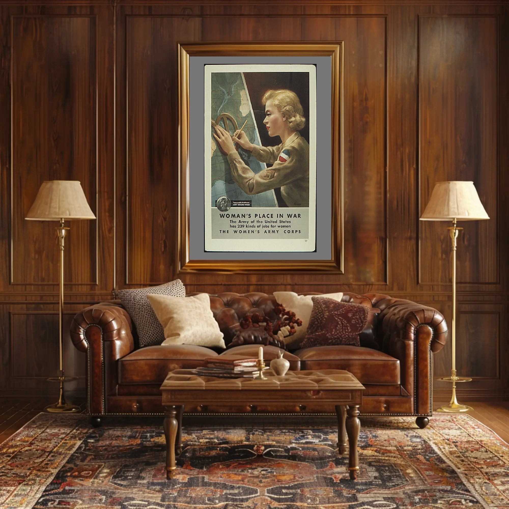 Woman's Place in War Poster PosterGoat