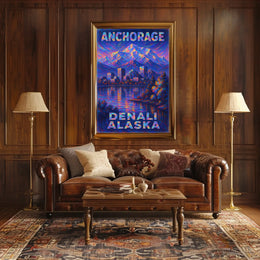 Anchorage And Denali AlaskaS Majestic Poster
