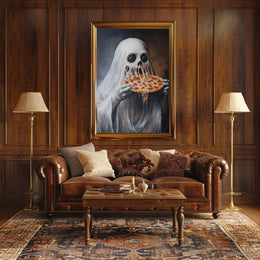Ghostly Figure Surrealism Horror Humor Poster