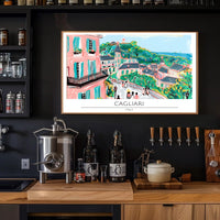 Vibrant Cagliari Poster PosterGoat