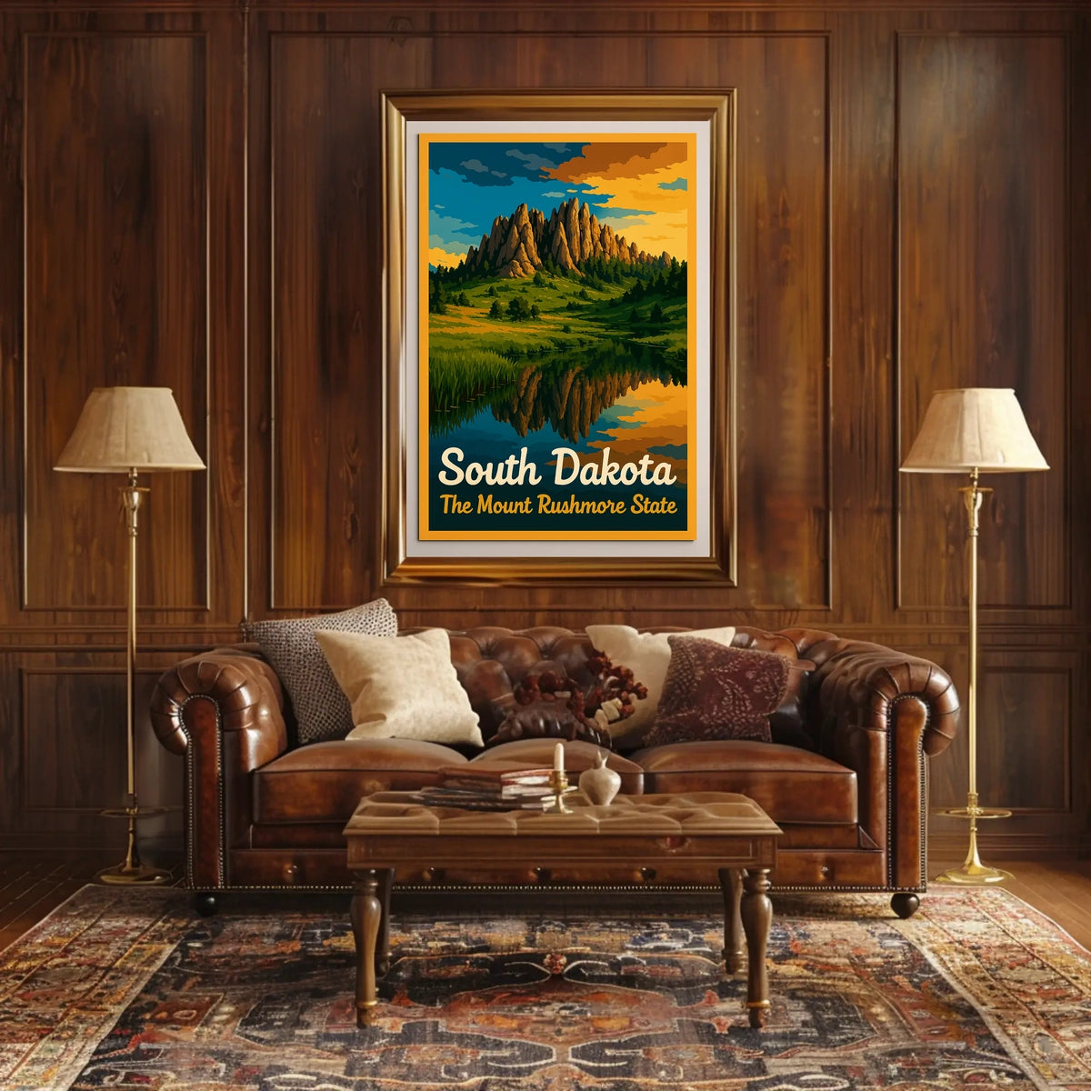 South Dakota The Mount Rushmore State Poster