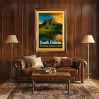 South Dakota The Mount Rushmore State Poster