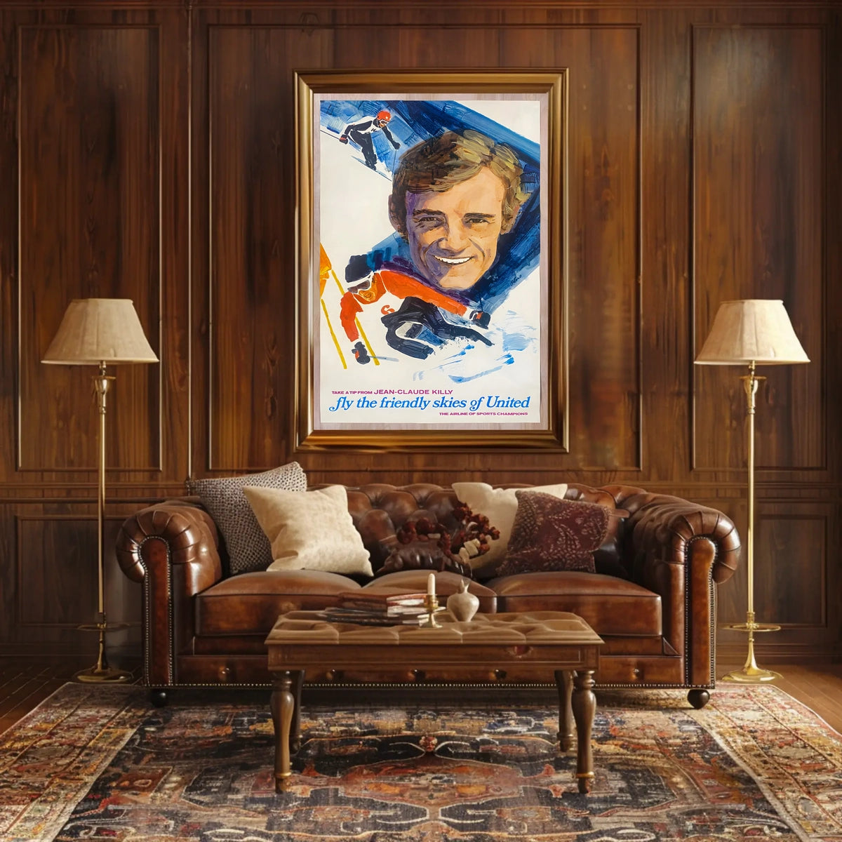 Jean-Claude Killy Fly The Friendly Poster
