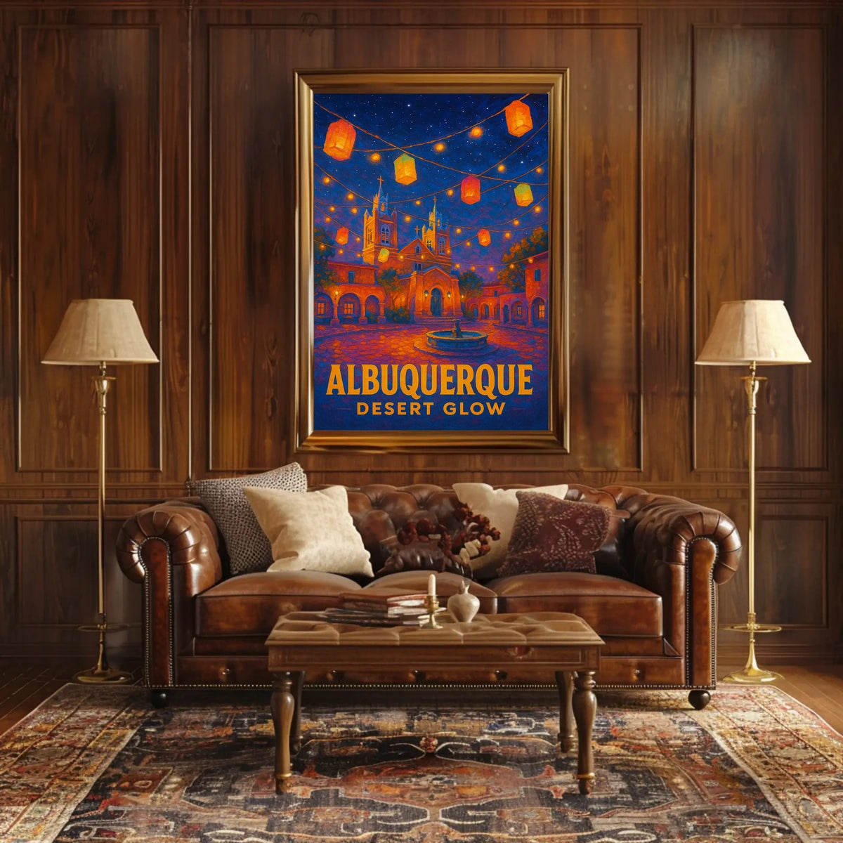 Albuquerque Desert Glow Poster