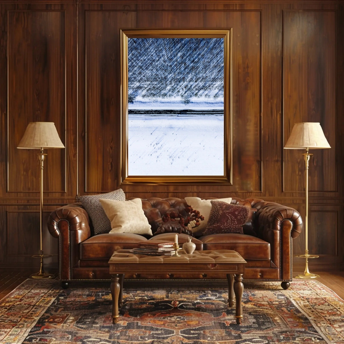 Winter Landscape from Above Poster