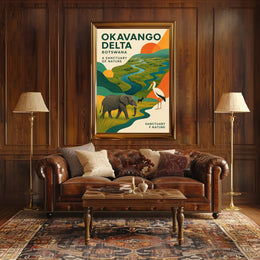 Okavango Delta  A Sanctuary of Nature Poster PosterGoat