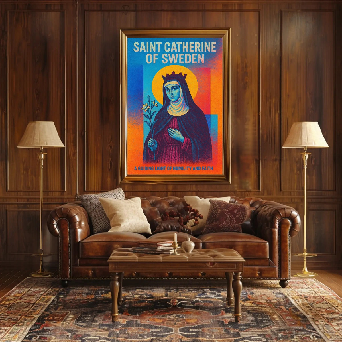 Saint Catherine of Sweden Poster