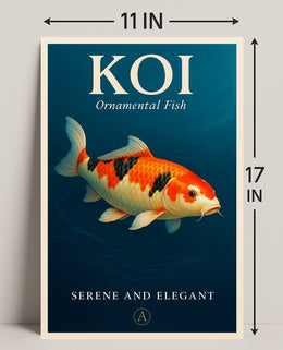 Koi  Ornamental Fish Poster PosterGoat