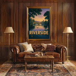 Riverside Serenity Poster