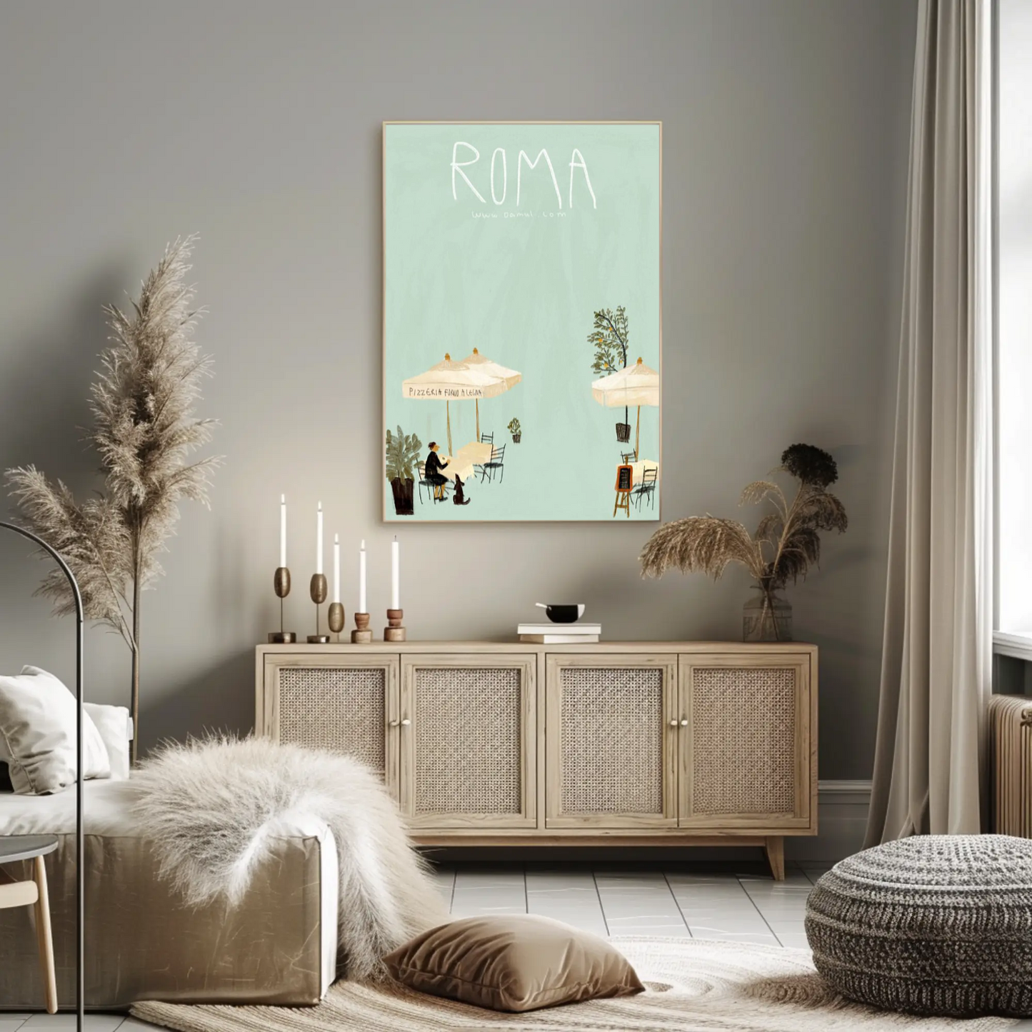 Roma: Italian CafÃ Poster