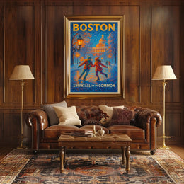 Boston Winter Wonderland Poster