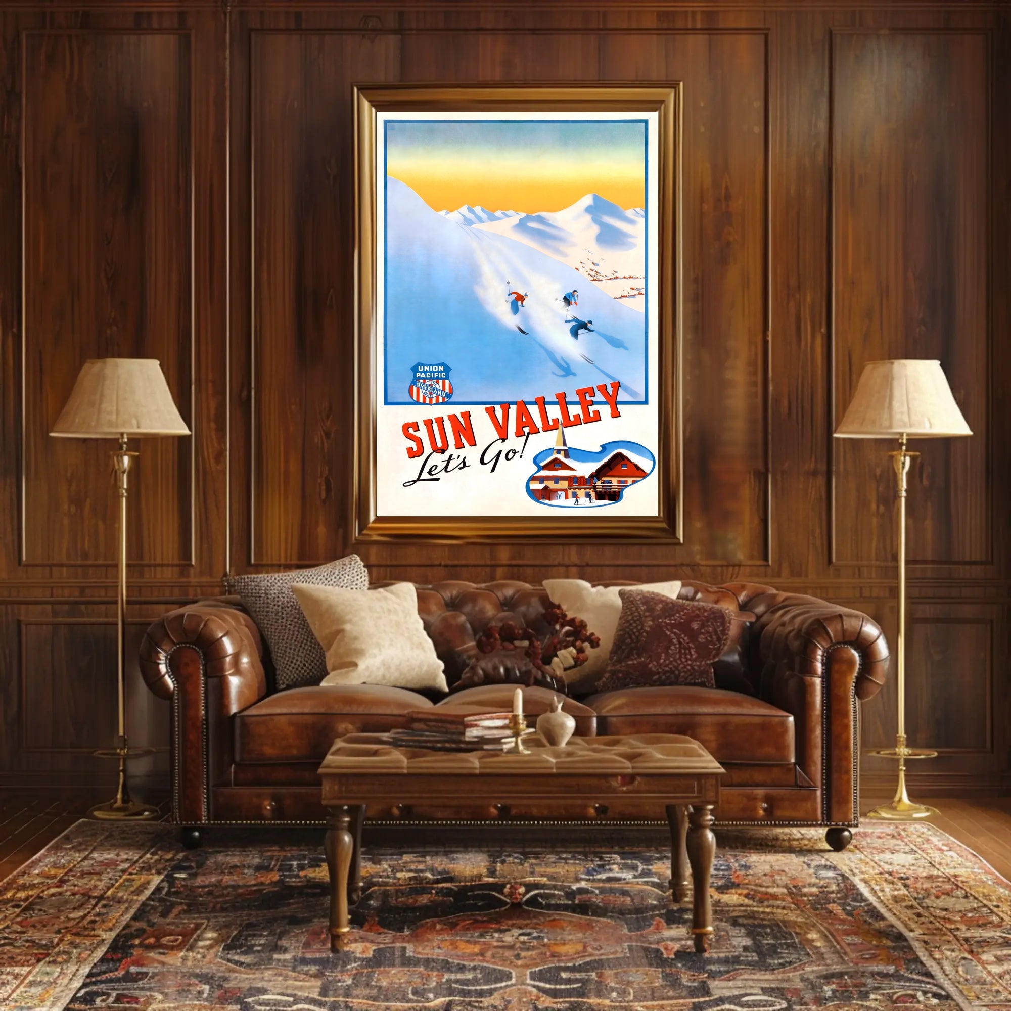 Sun Valley Ski Adventure Poster PosterGoat