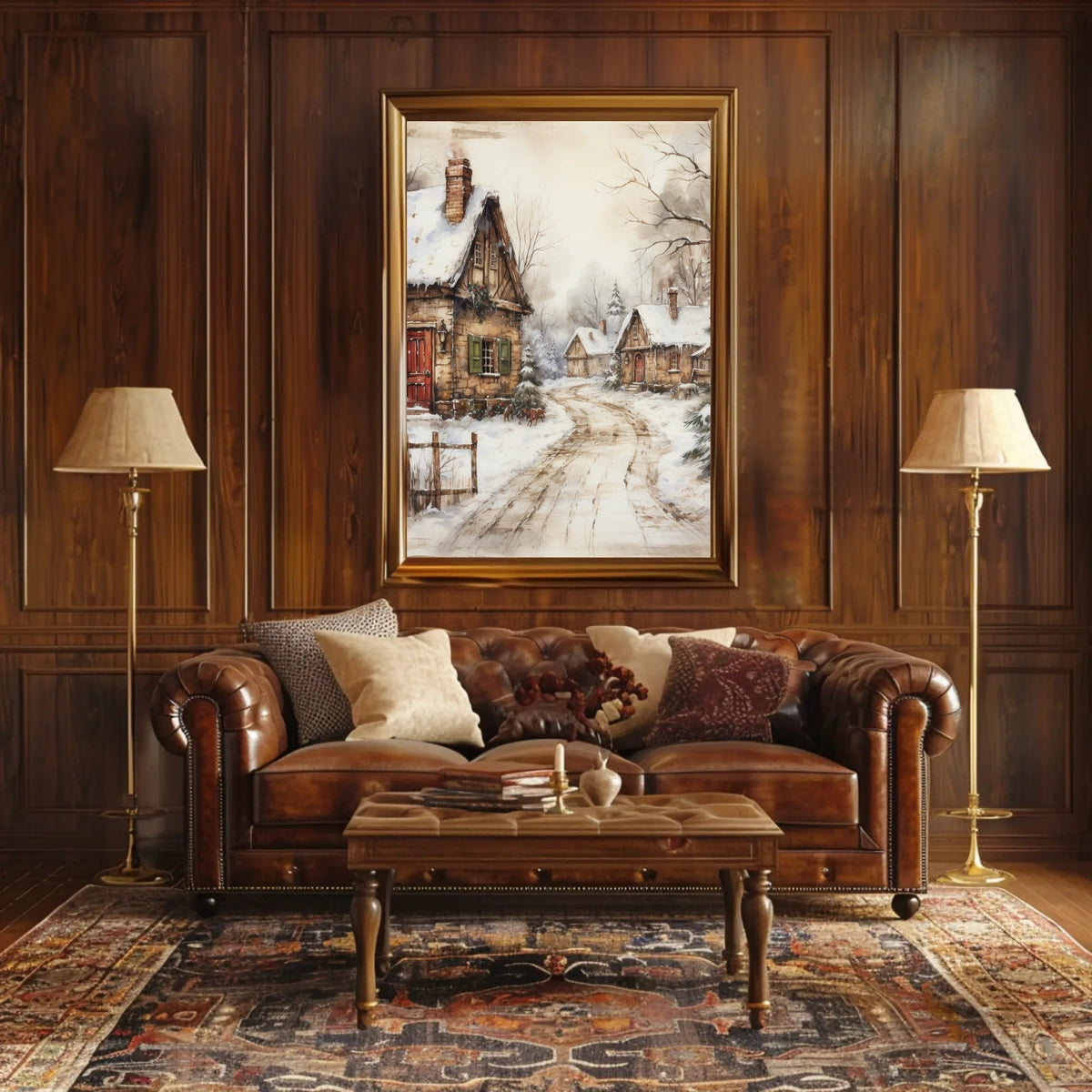 Winter Village Serenity Poster
