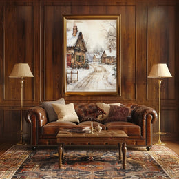Winter Village Serenity Poster
