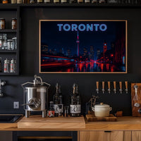 Toronto at Night Poster