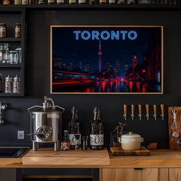 Toronto at Night Poster