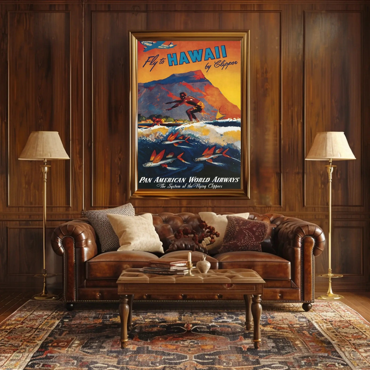 Fly To Hawaii By Clipper Poster