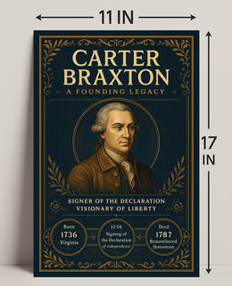 Carter Braxton A Founding Legacy Poster PosterGoat