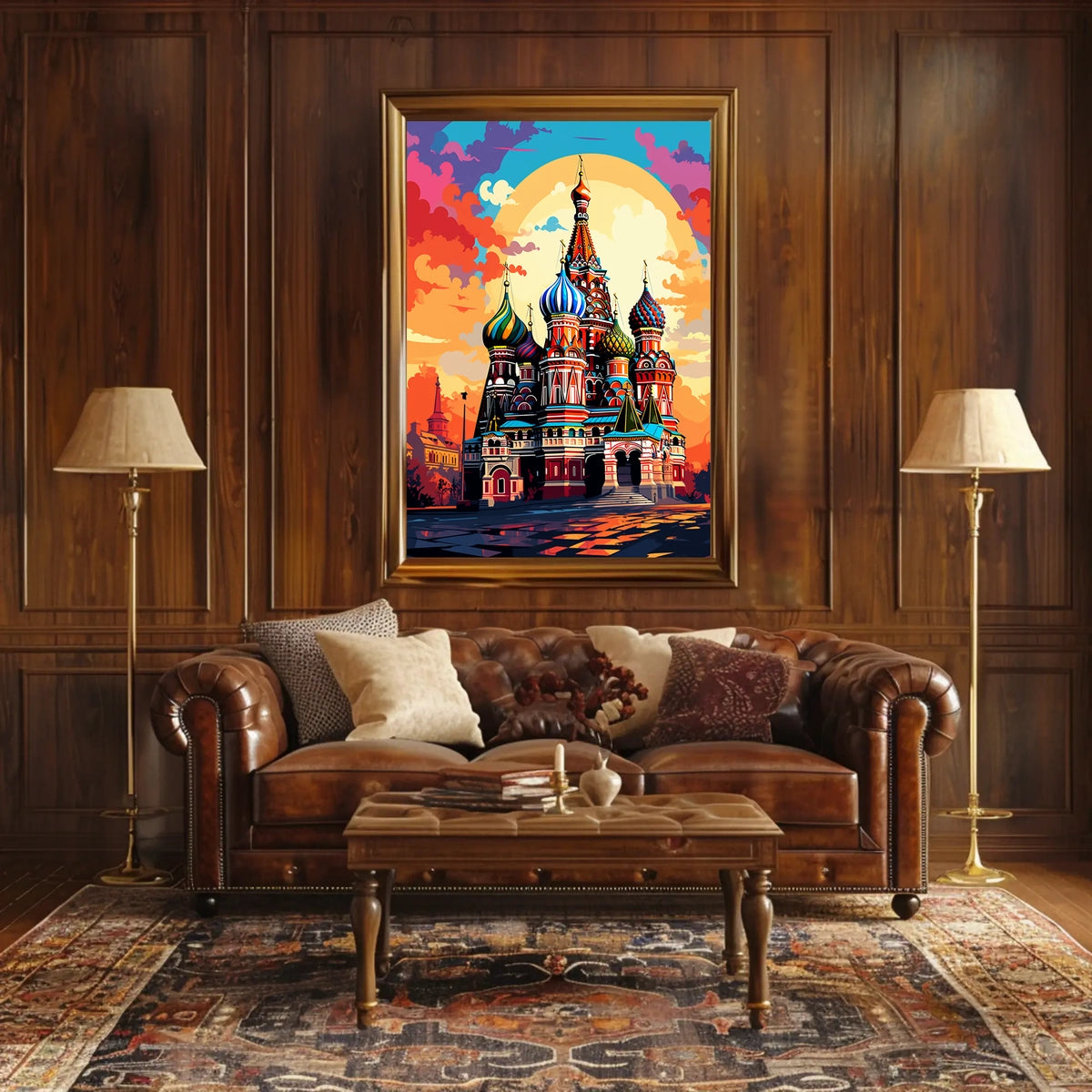 Iconic Surreal Saint Basil's Poster in Artistic Category