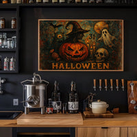 Halloween Night Gothic Spooky Digital Painting Poster