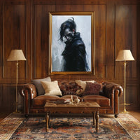 Mysterious Warrior in Dark Fantasy Poster Art PosterGoat