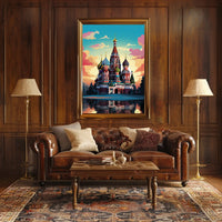 St. Basil's Cathedral Whimsical Cultural Heritage Poster