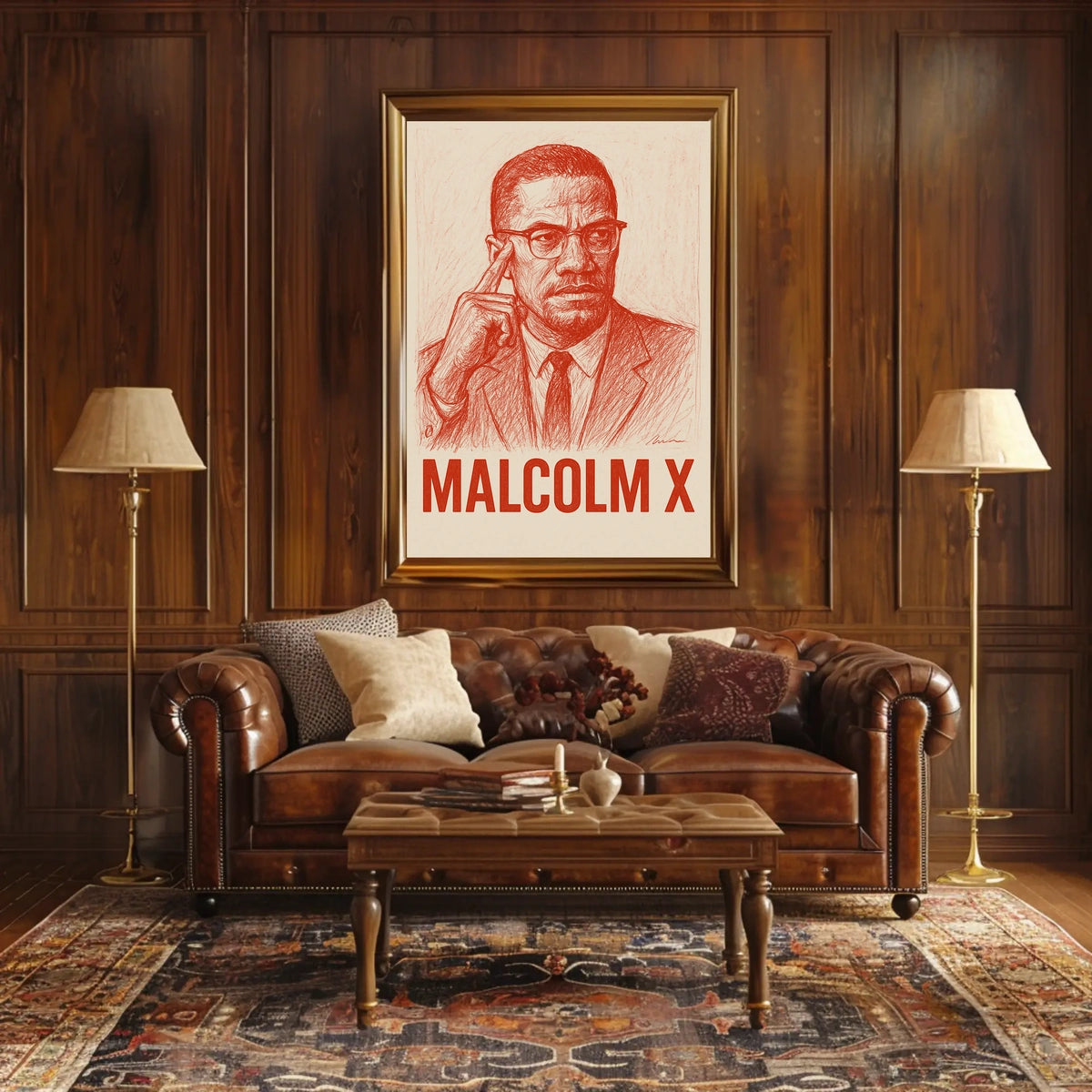 Malcolm X Iconic Leader Poster