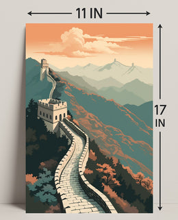 The Great Wall Of China A Majestic Poster