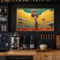 Surreal Dreamscape Art Print for Fantasy or Mythology Poster