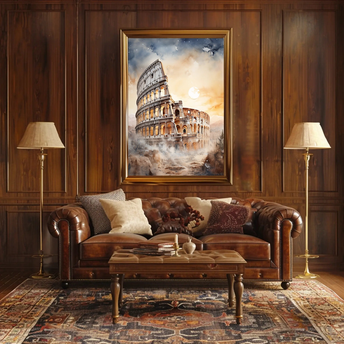 Colosseum Ancient Rome Travel Artwork Travel Poster