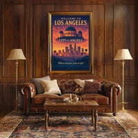 Los Angeles Dreams Vintage Travel Poster Art
