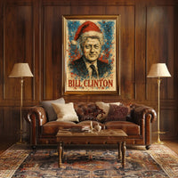 Bill Clinton 42nd President of the United States Christmas SeriesPoster