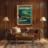 Arapaima: Amazon's Air-Breathing Giant Fish Poster