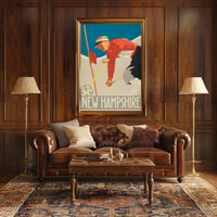 New Hampshire Ski Adventure Vintage Sports Poster PosterGoat