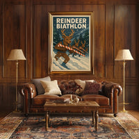 Reindeer Biathlon Poster
