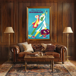 Swissair Travel Poster