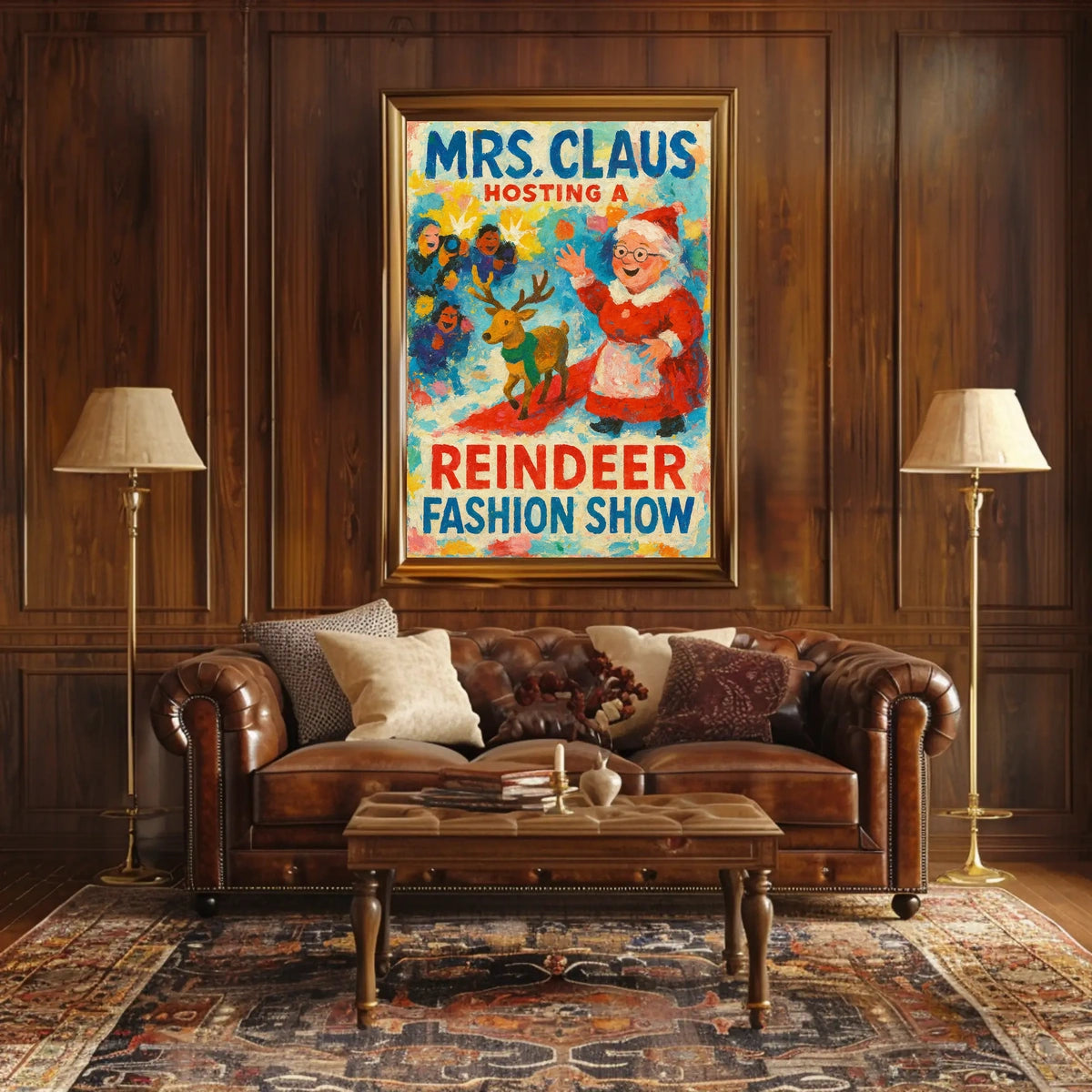 Mrs. Claus Hosts A Reindeer Fashion Show Poster
